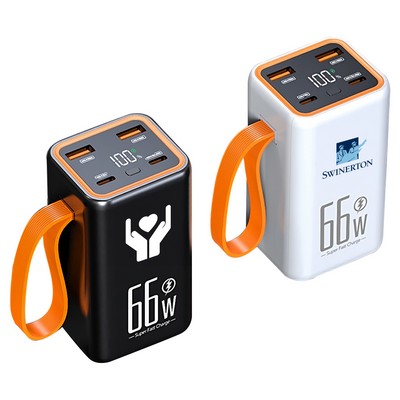 66 W Fast Charging 20000mAh Power Bank , Portable Charger